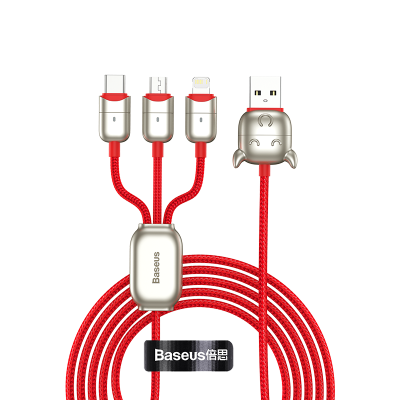 Baseus Year of the Ox One-for-three Data Cable USB to M+L+C 3.5A 1.2m