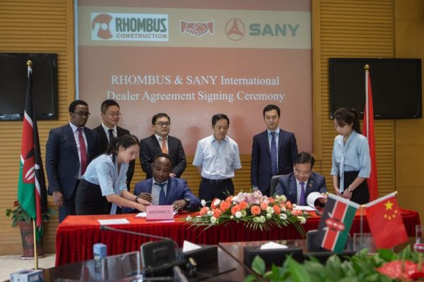 1537171926697434 SANY signs its Kenyan dealer for a broader market